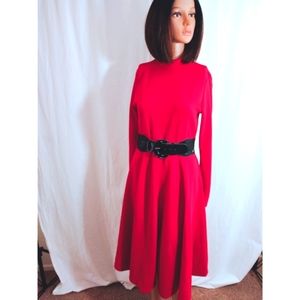 SHEIN RED MIDI DRESS